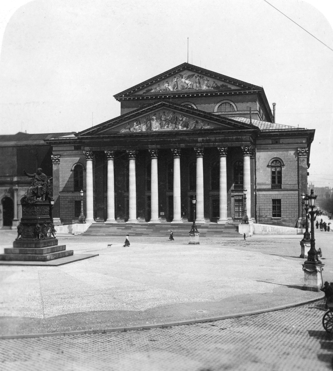 Nationaal Theater, München, Duitsland, ca. 1900 door Wurthle and Sons