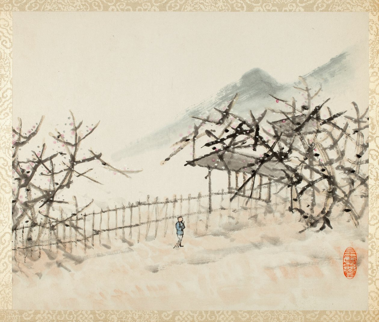 Landschappen voor Liu Songfu 山水册页 door Xugu