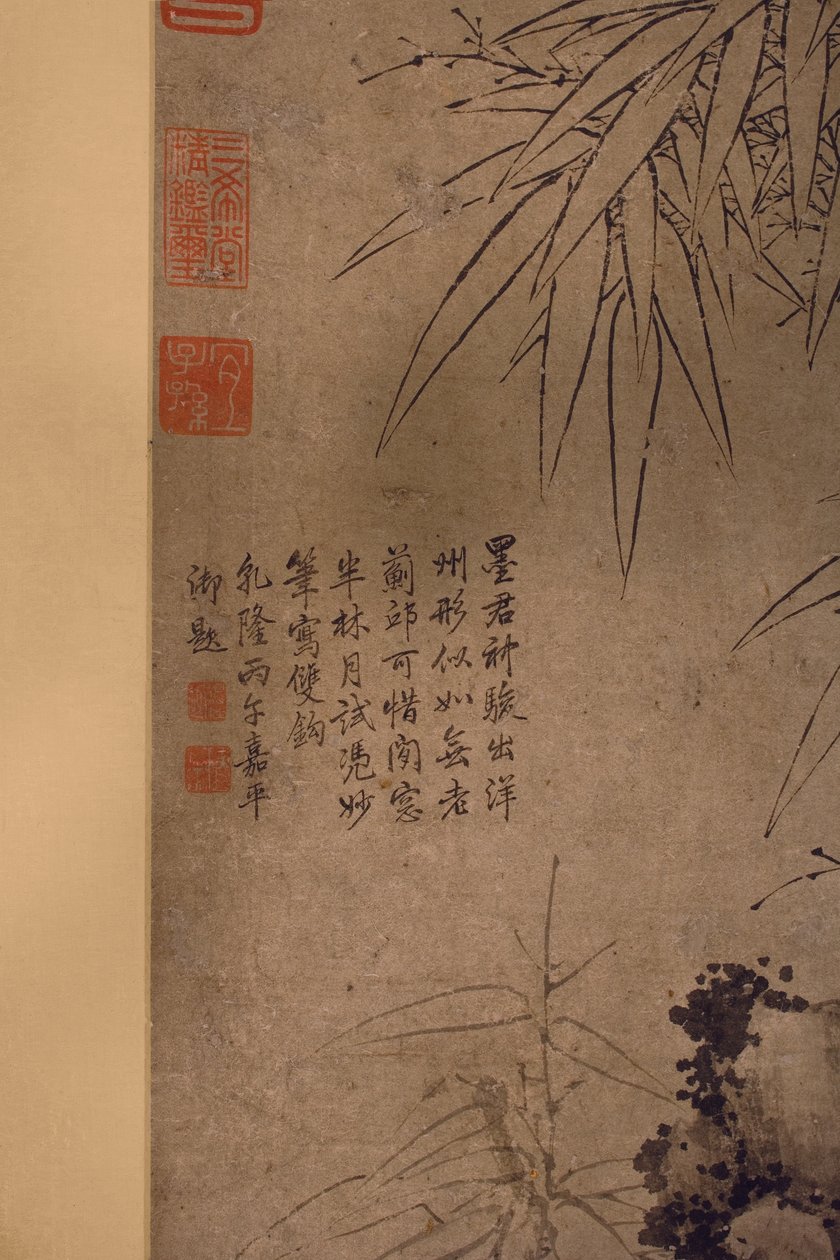Detail van Dubbelgelijnde Bamboe door Xun Zhang