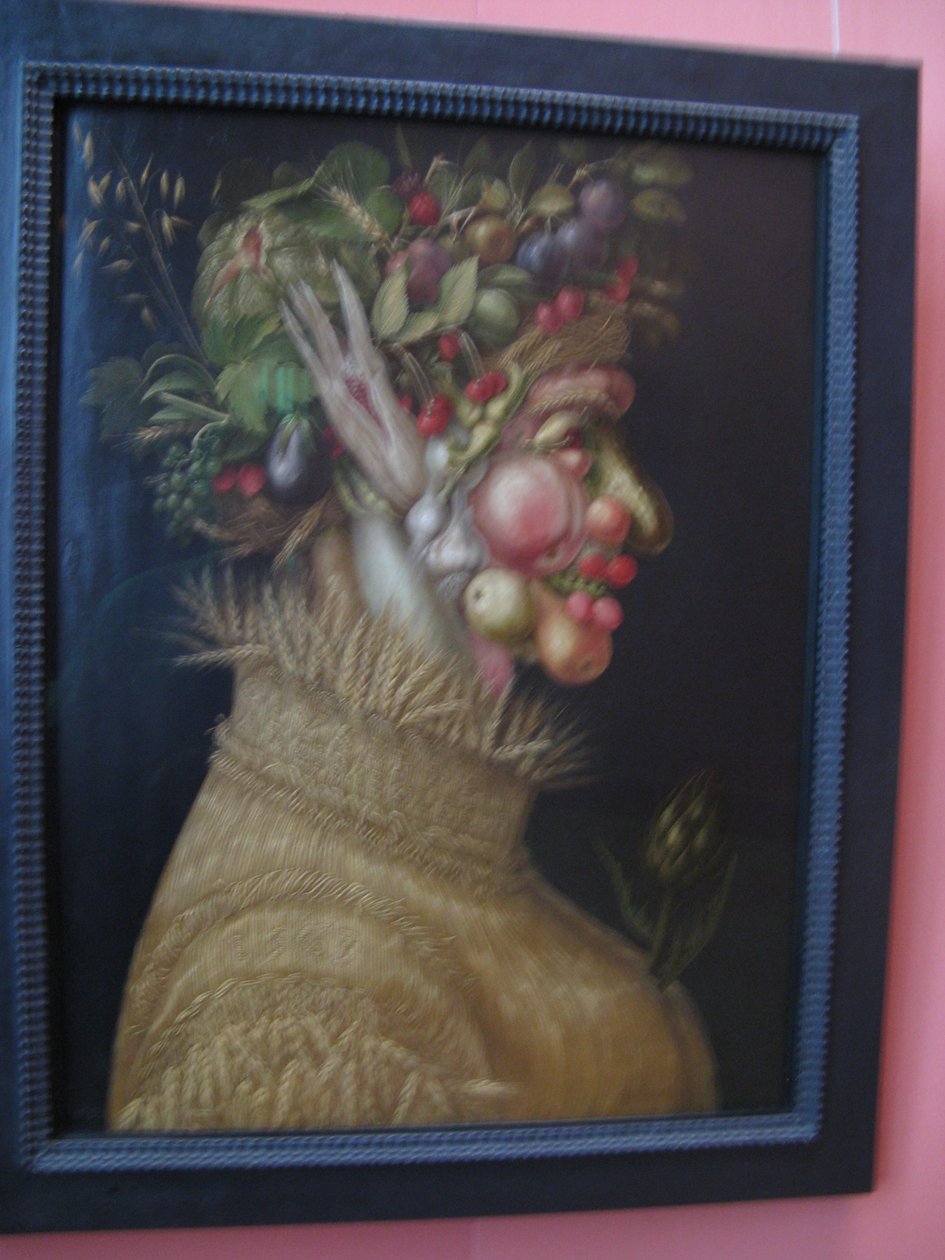 De Zomer door Giuseppe Arcimboldo in Kunsthistorisches Museum door Yair Haklai