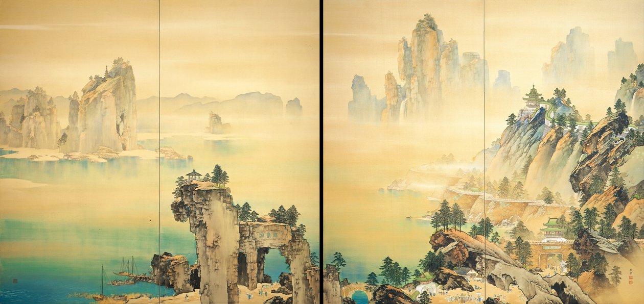 Goed voorteken, 1931 door Yamamoto Shunkyo