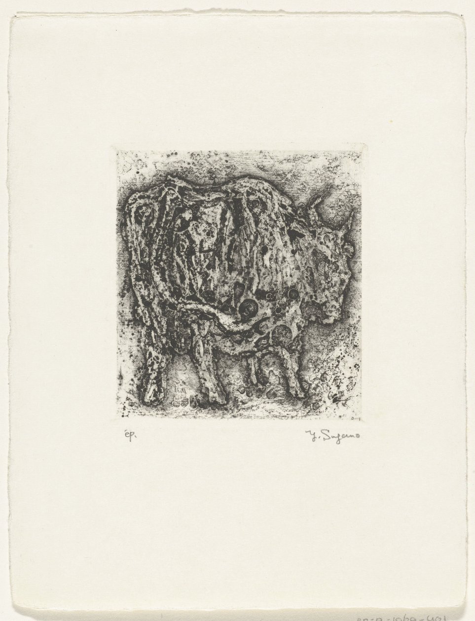 Stier door Yo Sugano (signed by artist)