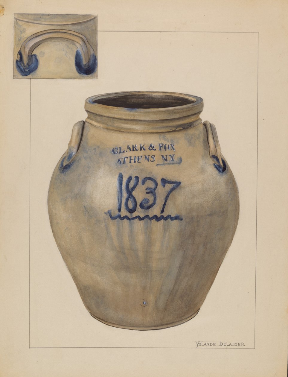 Pot, ca. 1936 door Yolande Delasser