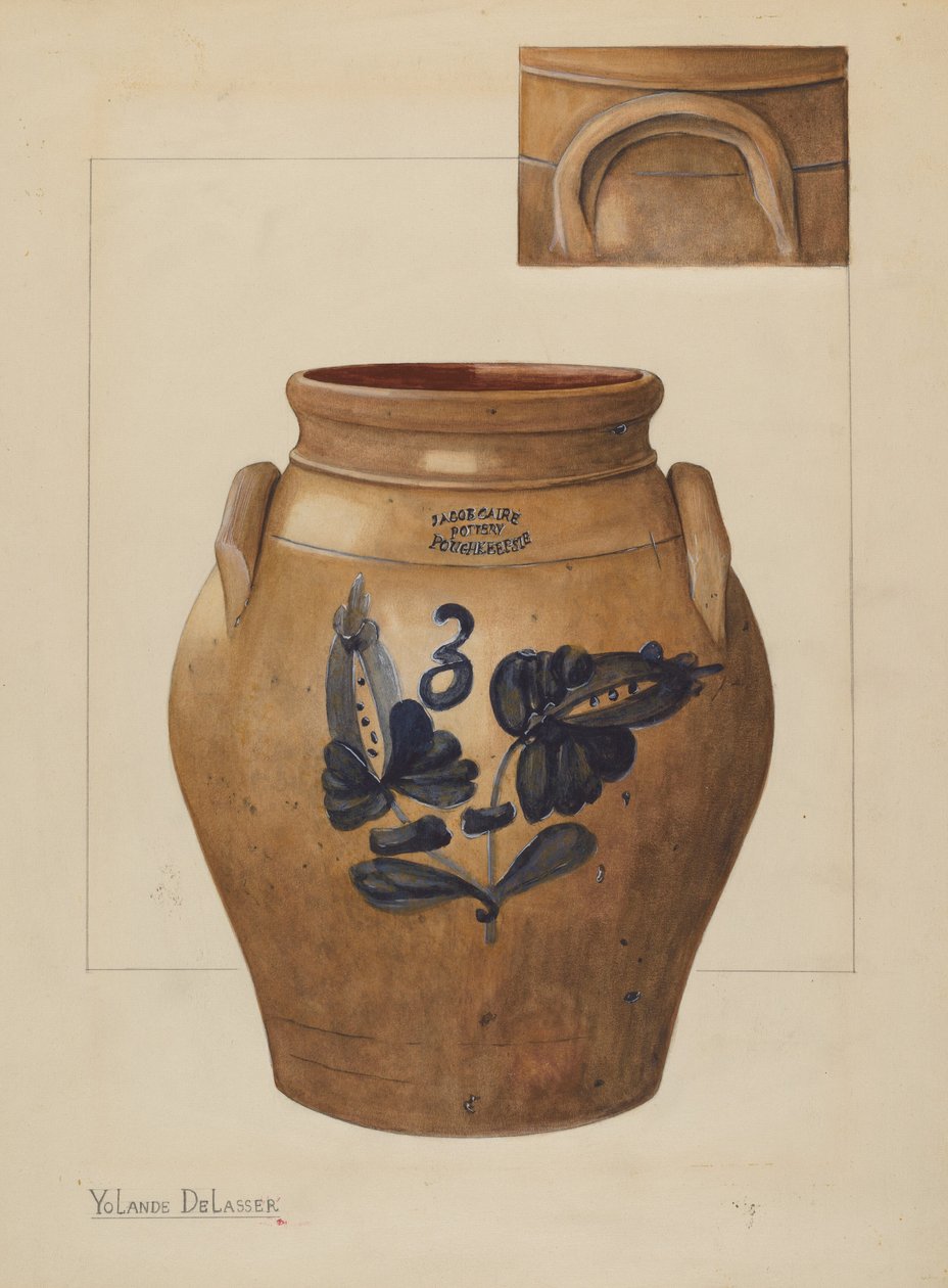 Pot, ca. 1936 door Yolande Delasser