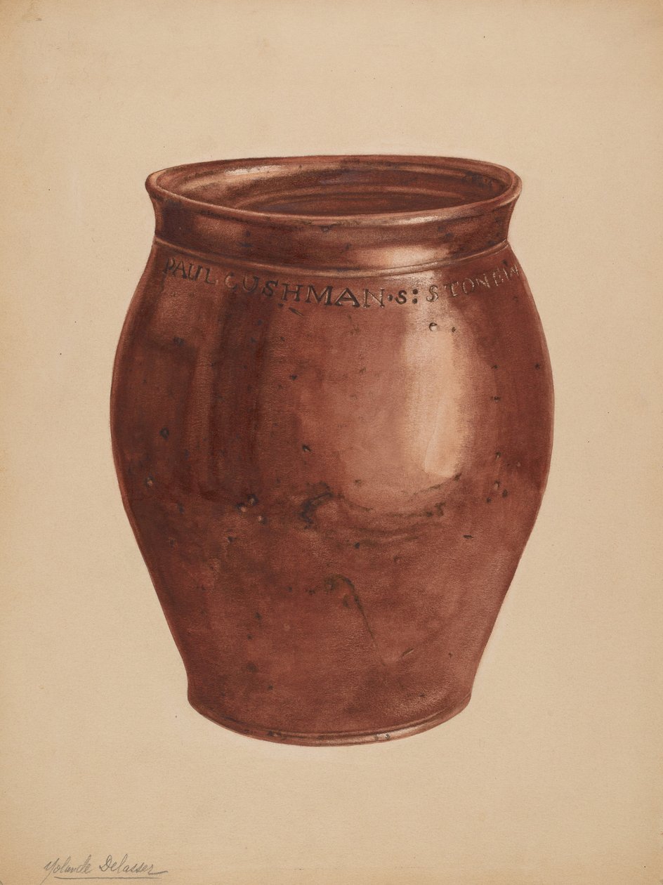 Pot, ca. 1937 door Yolande Delasser