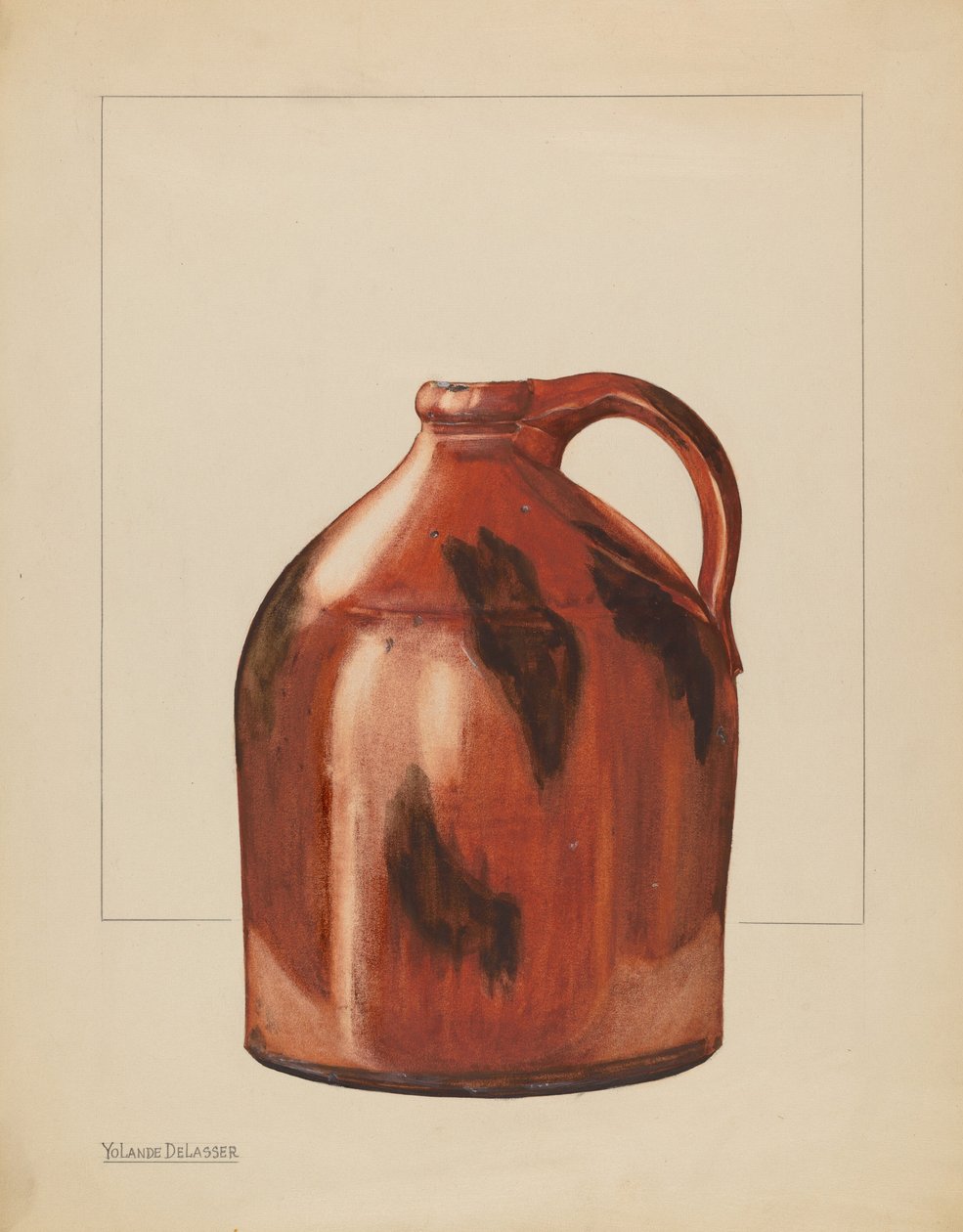 Kruik, ca. 1936 door Yolande Delasser