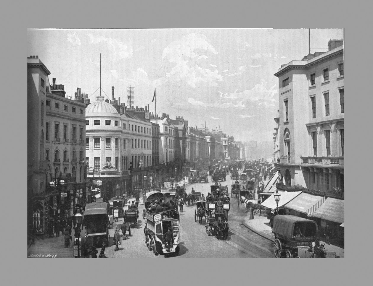 Regent Street, Londen, ca. 1900 door York and Son