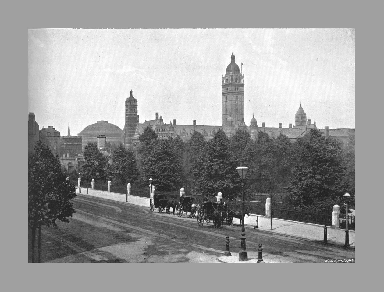 Het Imperial Institute, Londen, ca. 1900 door York and Son