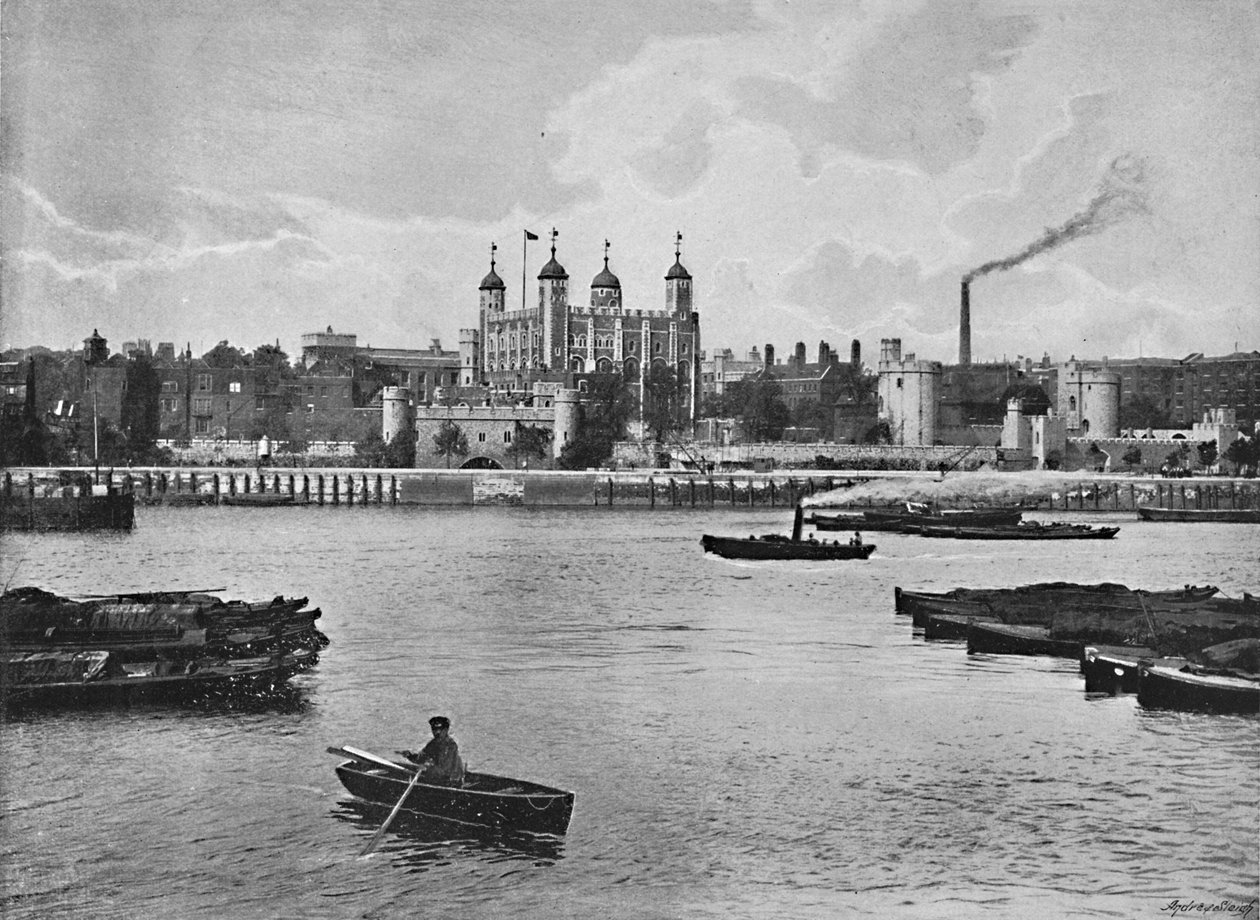 De Tower of London, ca. 1896 door York and Son