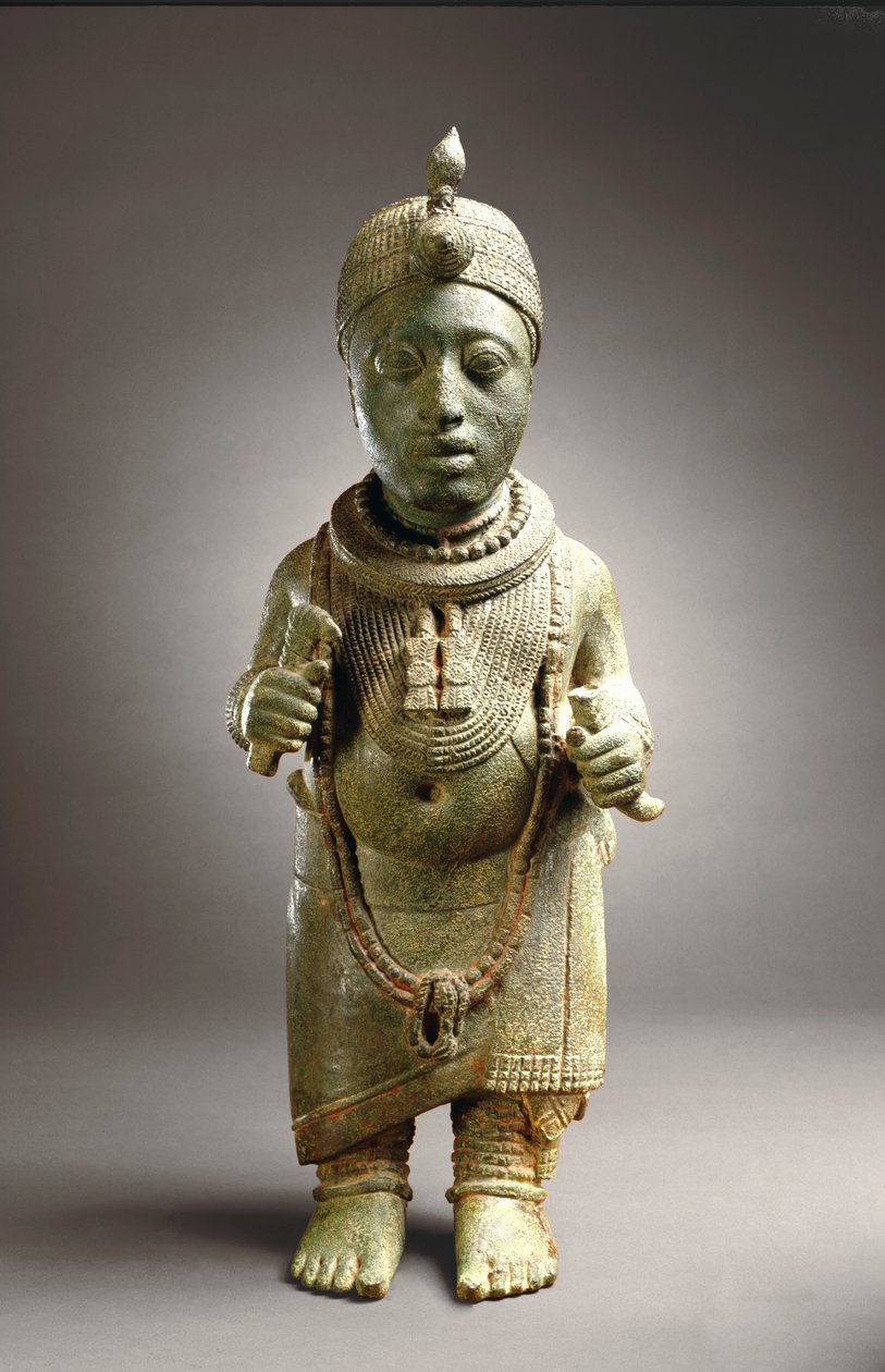 Beeld van een Oni, Ife, ca. 14e eeuw door Yoruba Culture