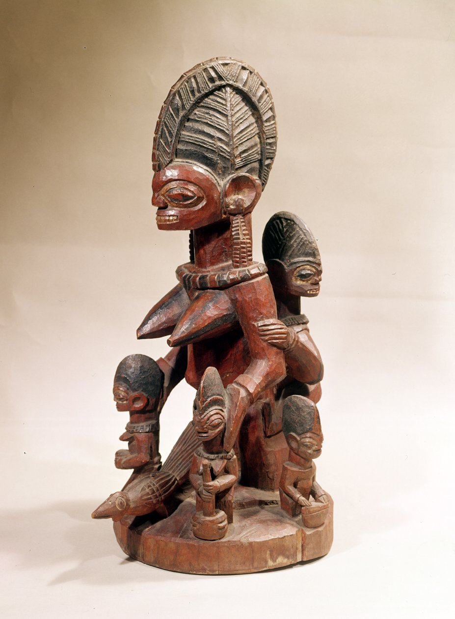 Moeder en kinderen door Yoruba Culture