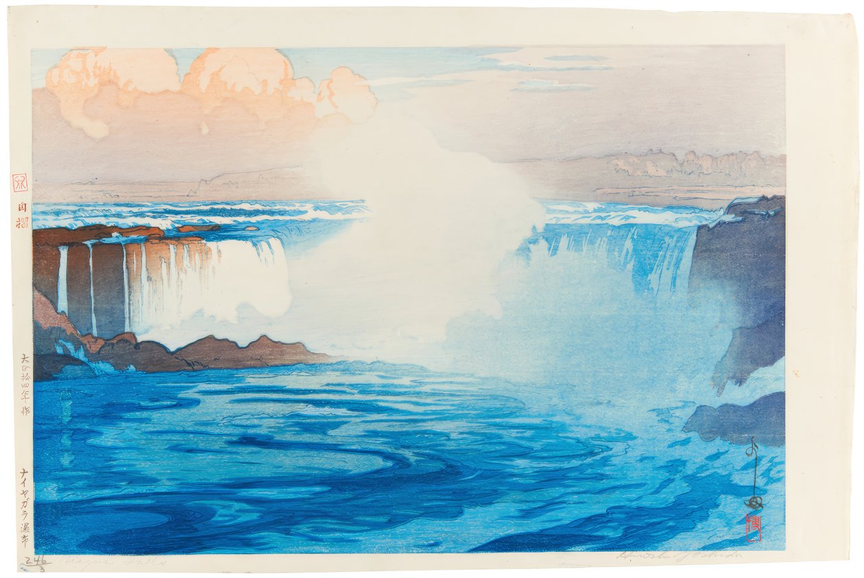 De Niagara-watervallen door Yoshida Hiroshi