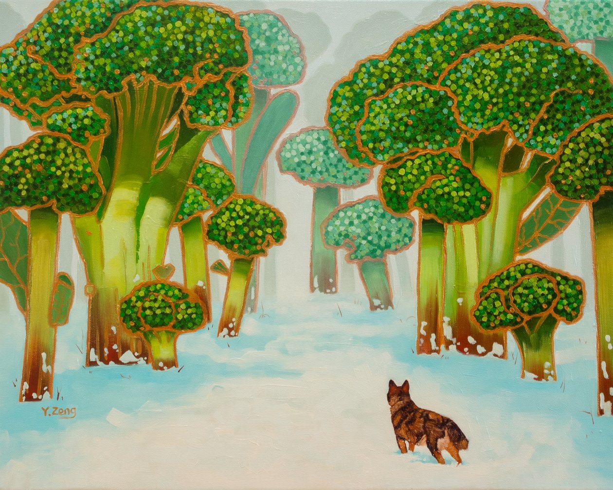 Broccoli Bos door Yue Zeng