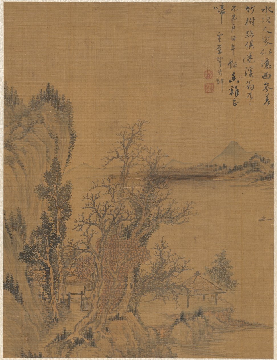 Landschap, 1775 door Zhai Dakun