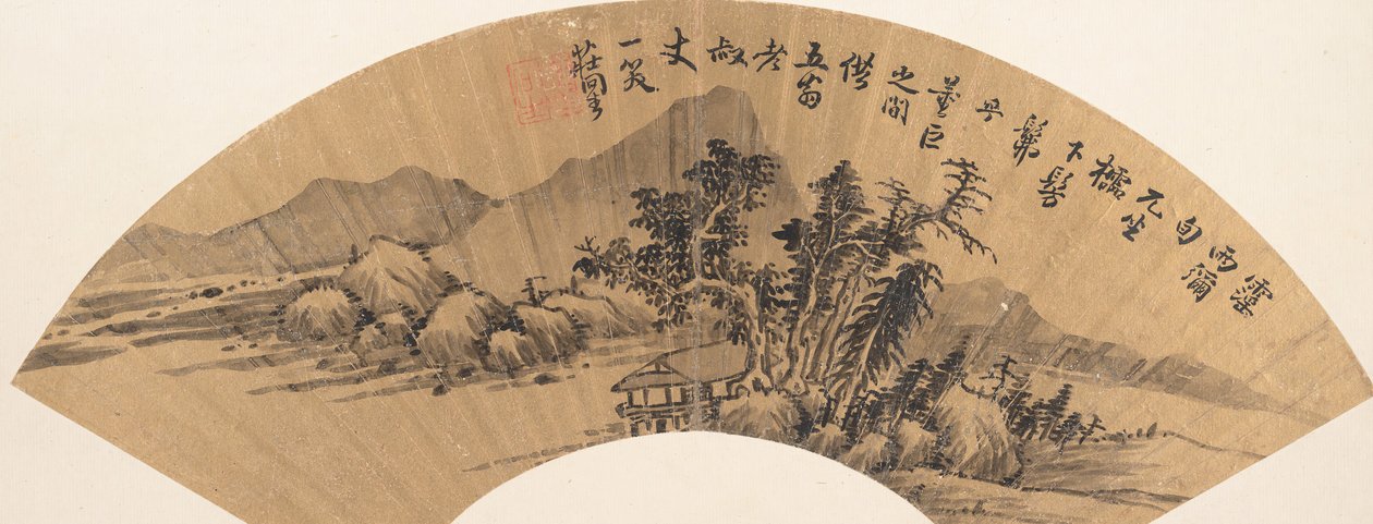Rivierlandschap door Zhuang Jiongsheng