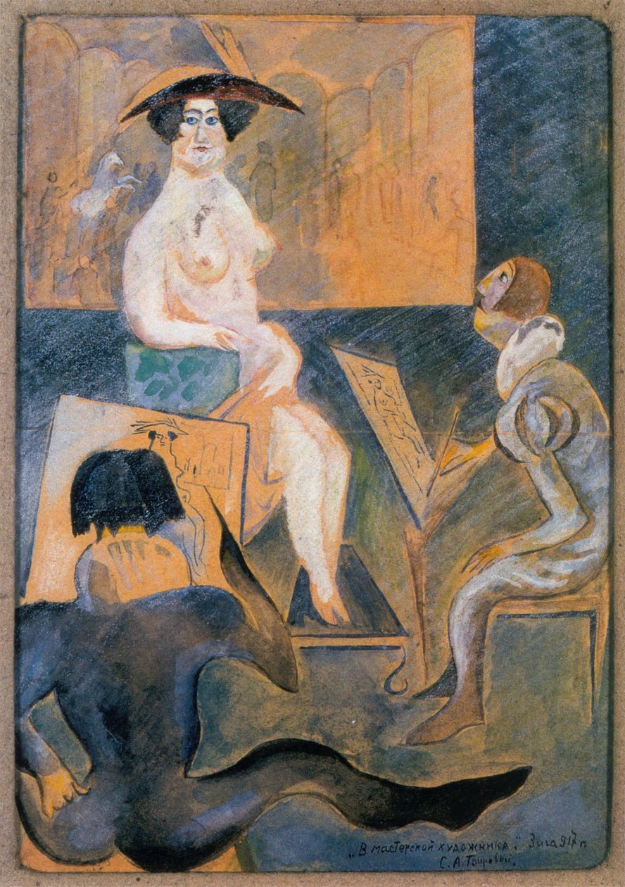 In het atelier van de kunstenaar door Zygmunt Waliszewski