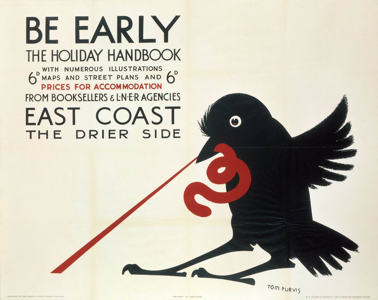 Wees vroeg, LNER-poster door Ferdinand Georg Waldmuller