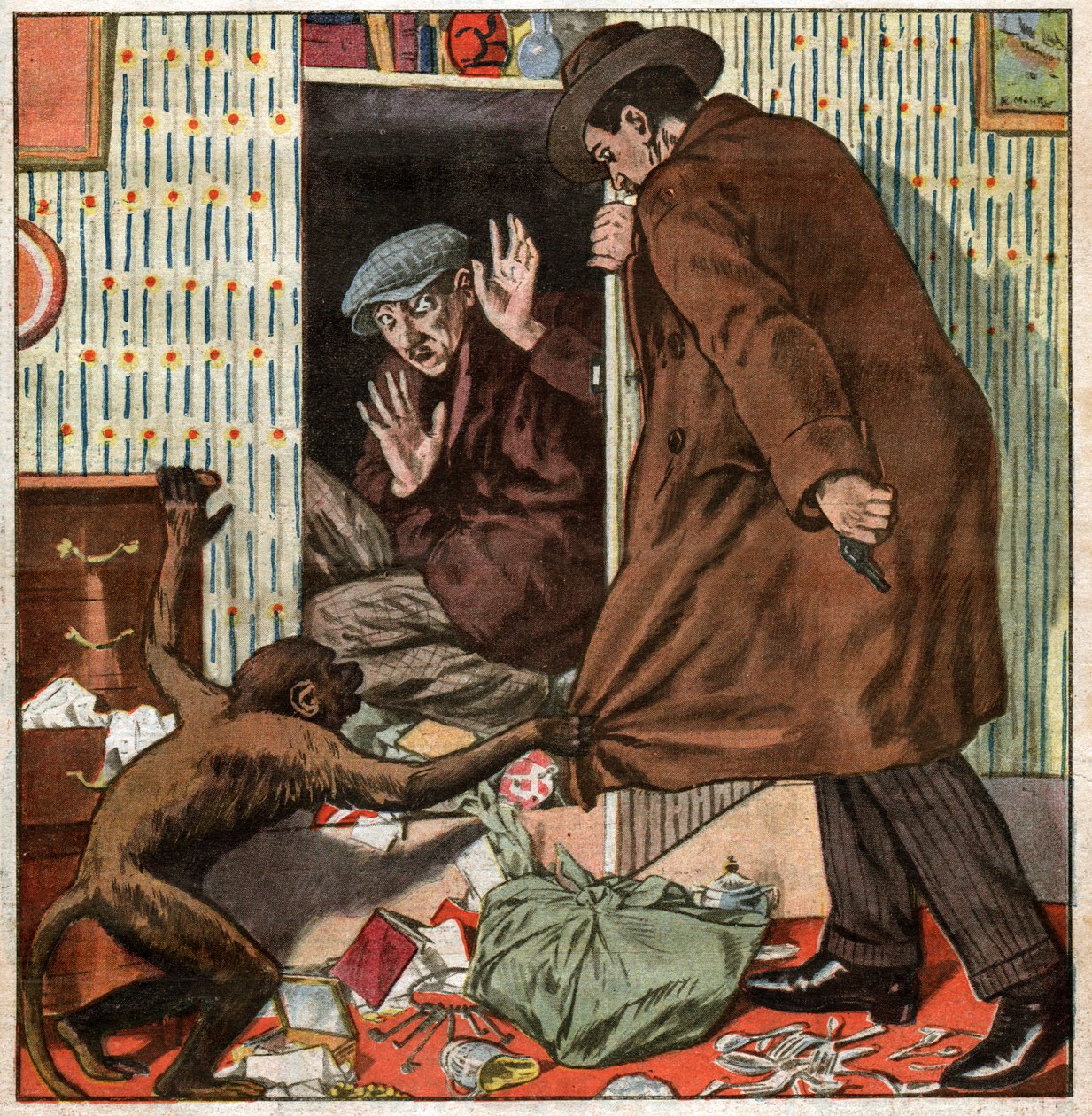 Inbraak in Frankrijk door Ferdinand Georg Waldmuller