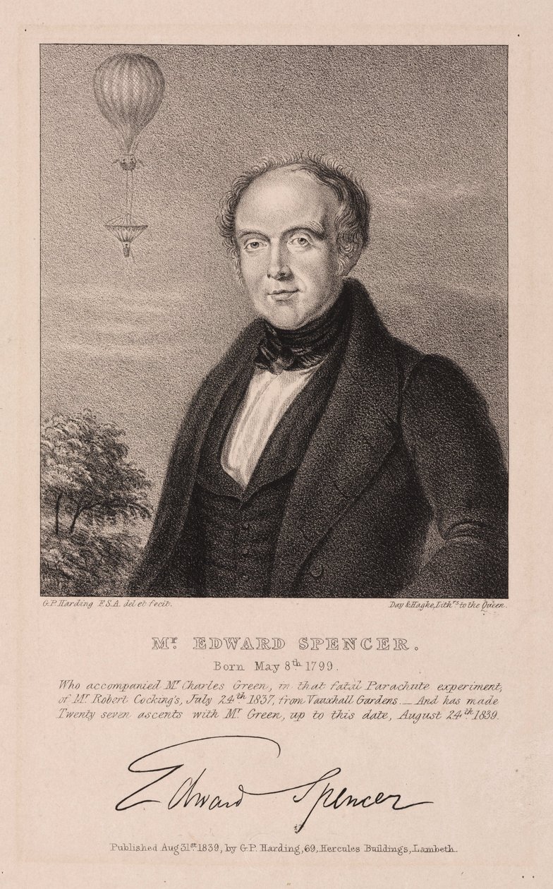 Edward Spencer, Engelse advocaat en luchtvaartpionier door Frederick (attr. to) Barnard
