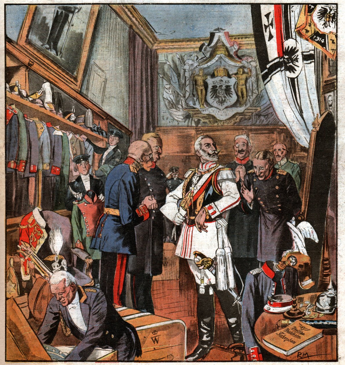 Wilhelm II door Ferdinand Georg Waldmuller