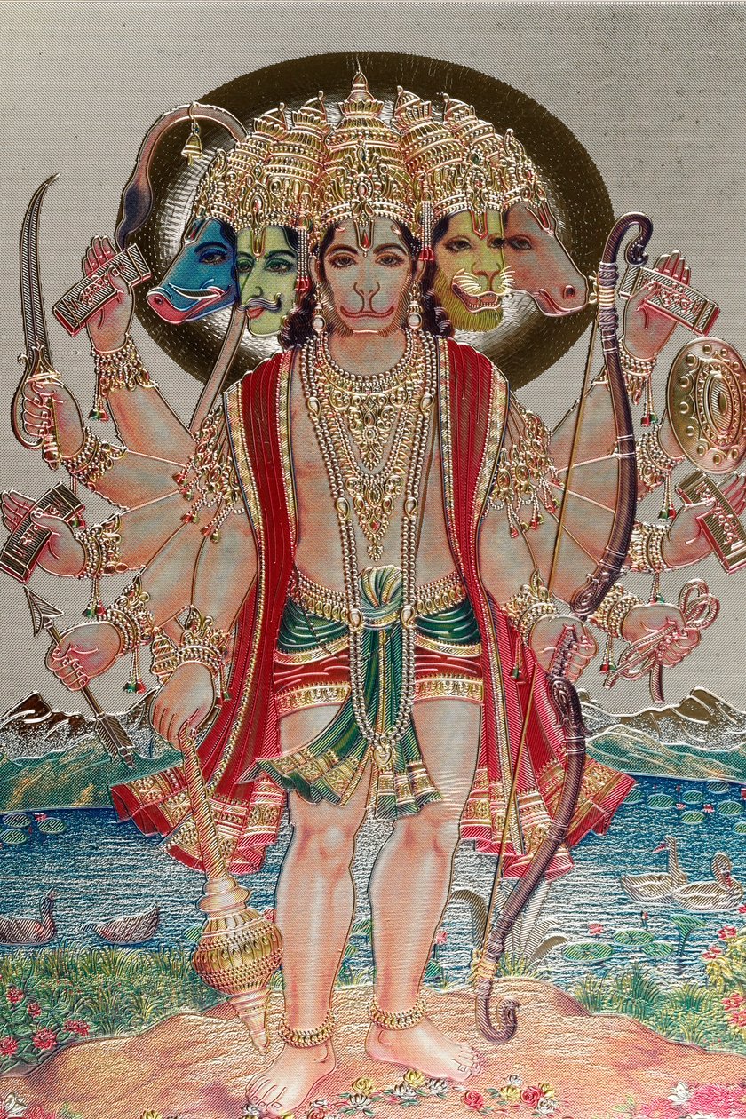 Hanuman, de apengod in de hindoeïstische mythologie door . .