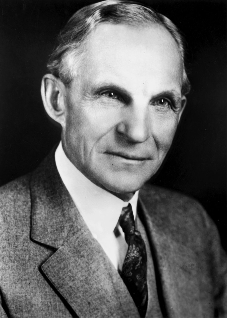 Henry Ford, Amerikaanse auto-ingenieur en fabrikant door Frederick (attr. to) Barnard