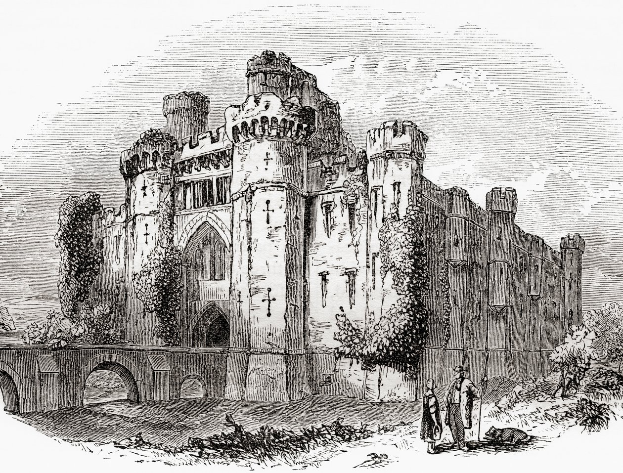 Herstmonceux Castle door . .
