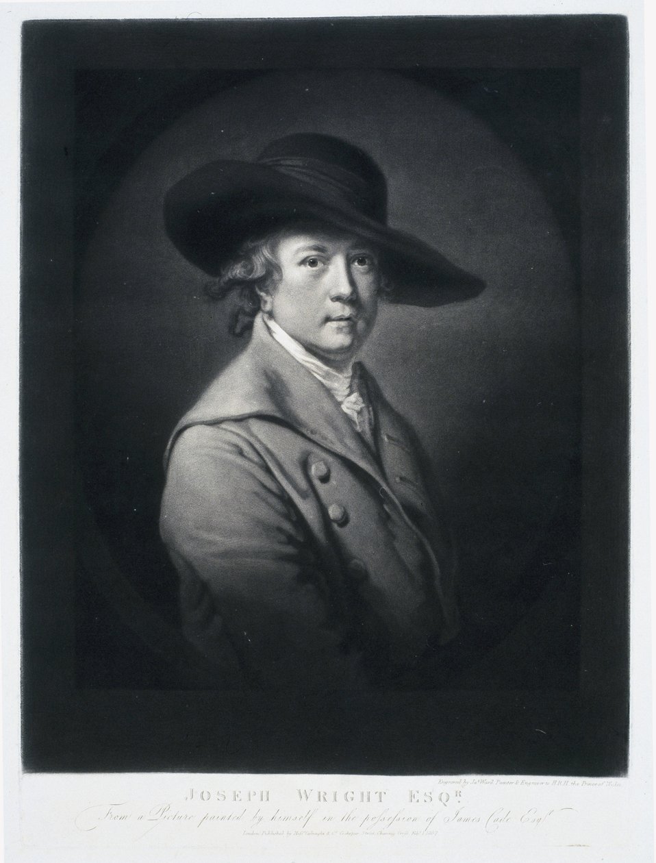 Joseph Wright, Engelse schilder, eind 18e eeuw door Frederick (attr. to) Barnard