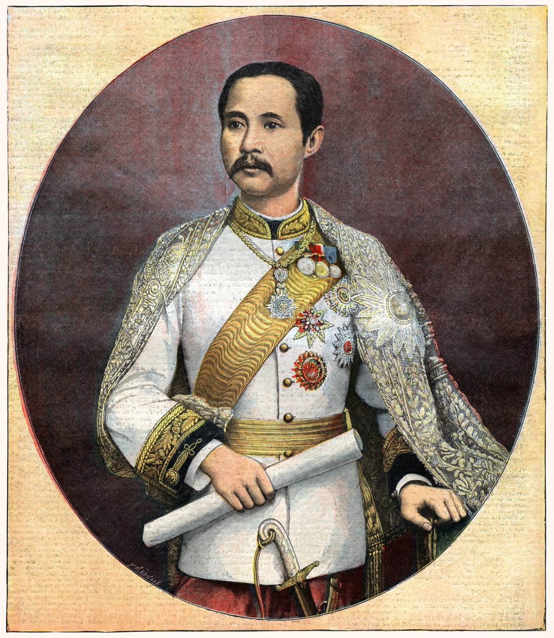 Koning Rama V door . .