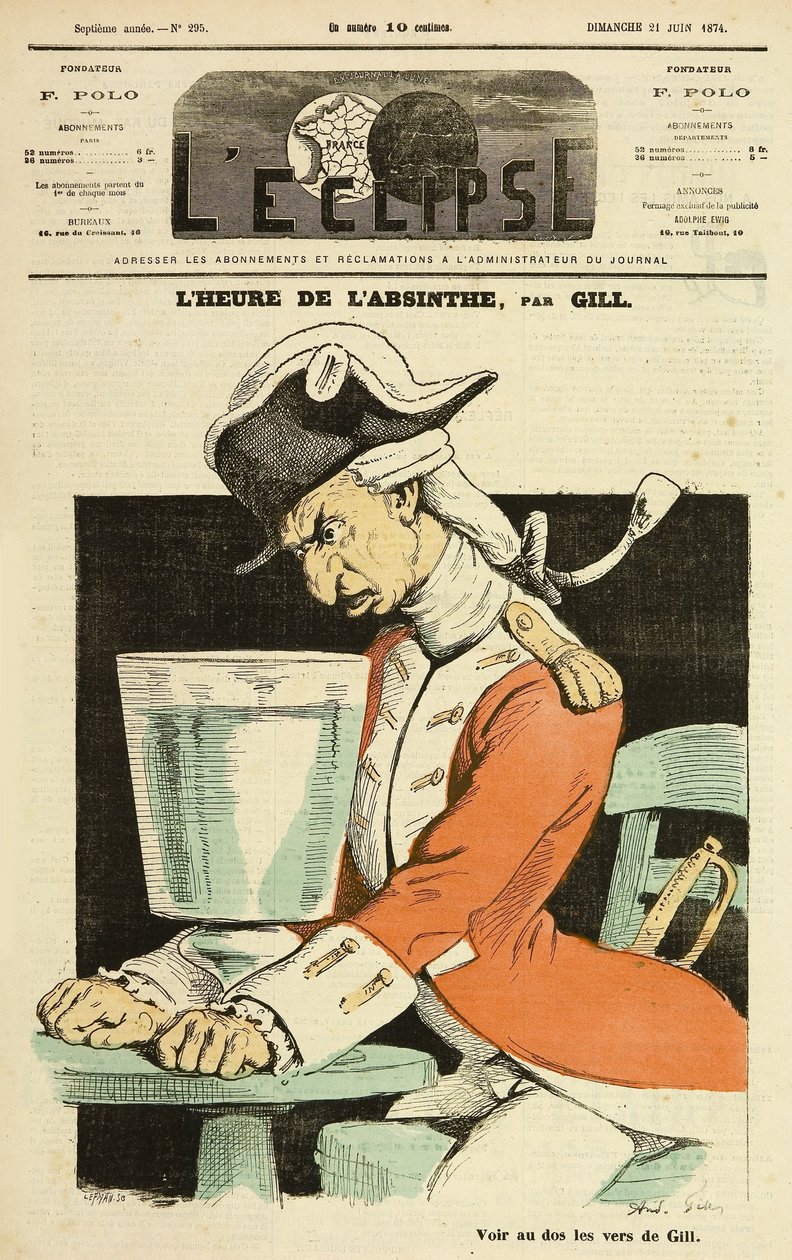 Het uur van de absint door Frederick (attr. to) Barnard