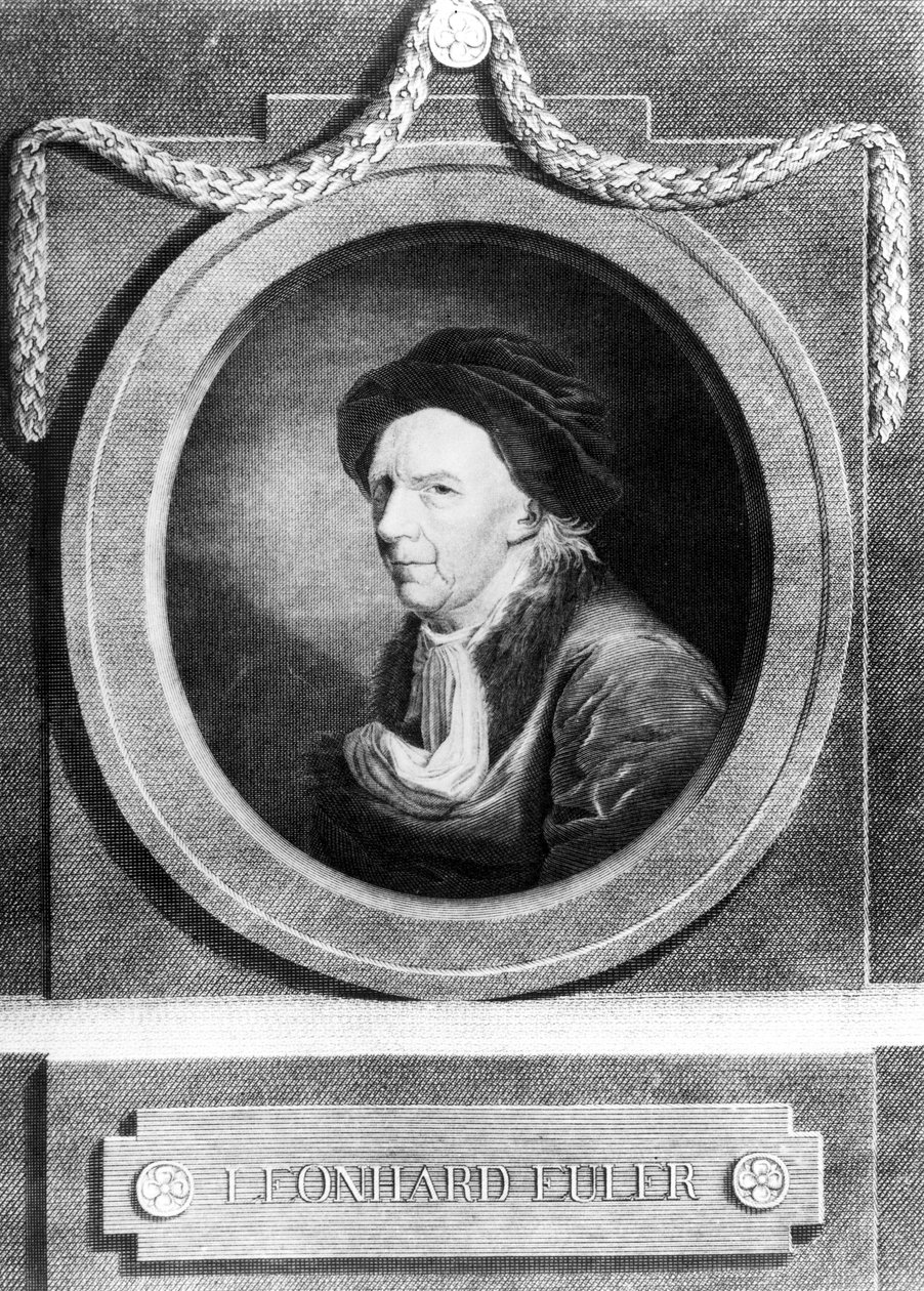 Leonhard Euler, Zwitserse wiskundige, eind 18e eeuw door Frederick (attr. to) Barnard