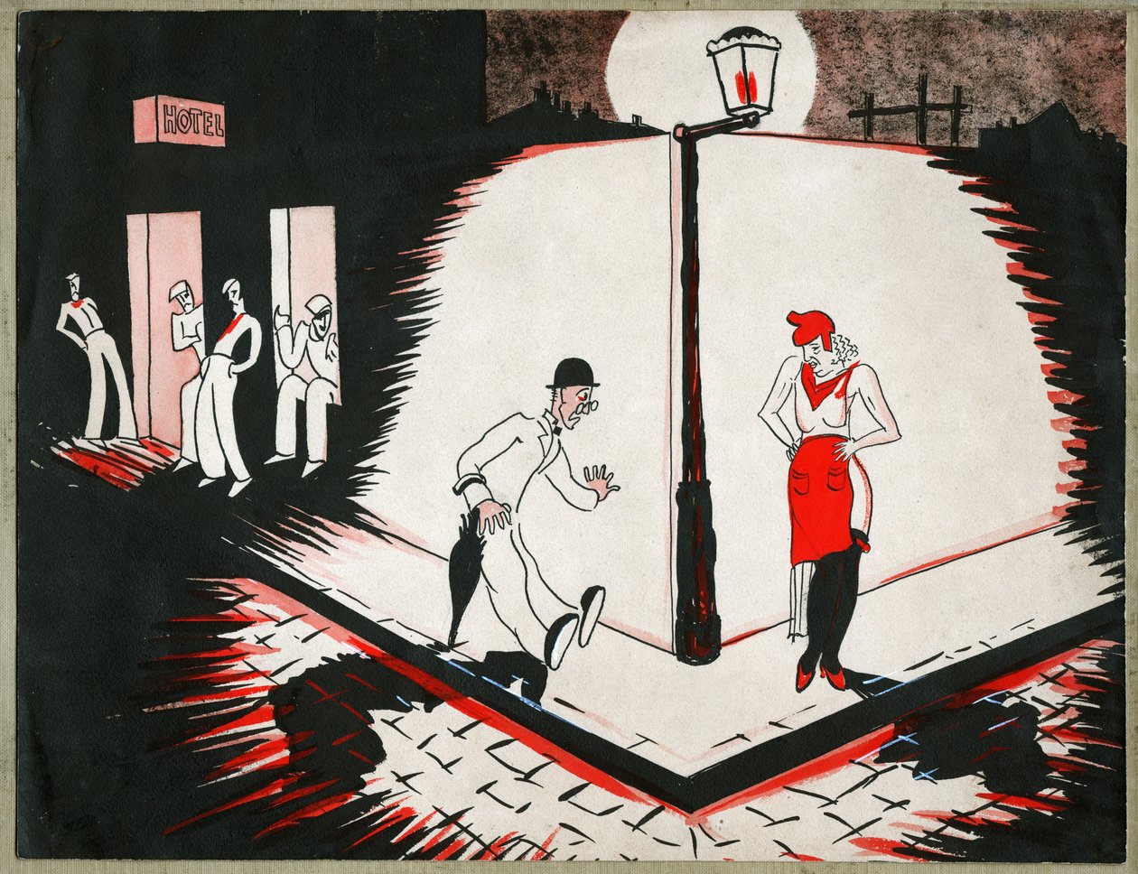 Marianne als prostituee, ca 1930 door . .