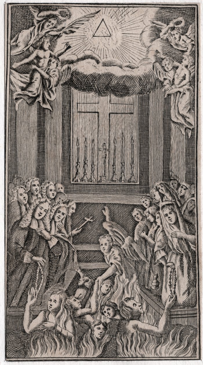 Mis in de tempel door . .
