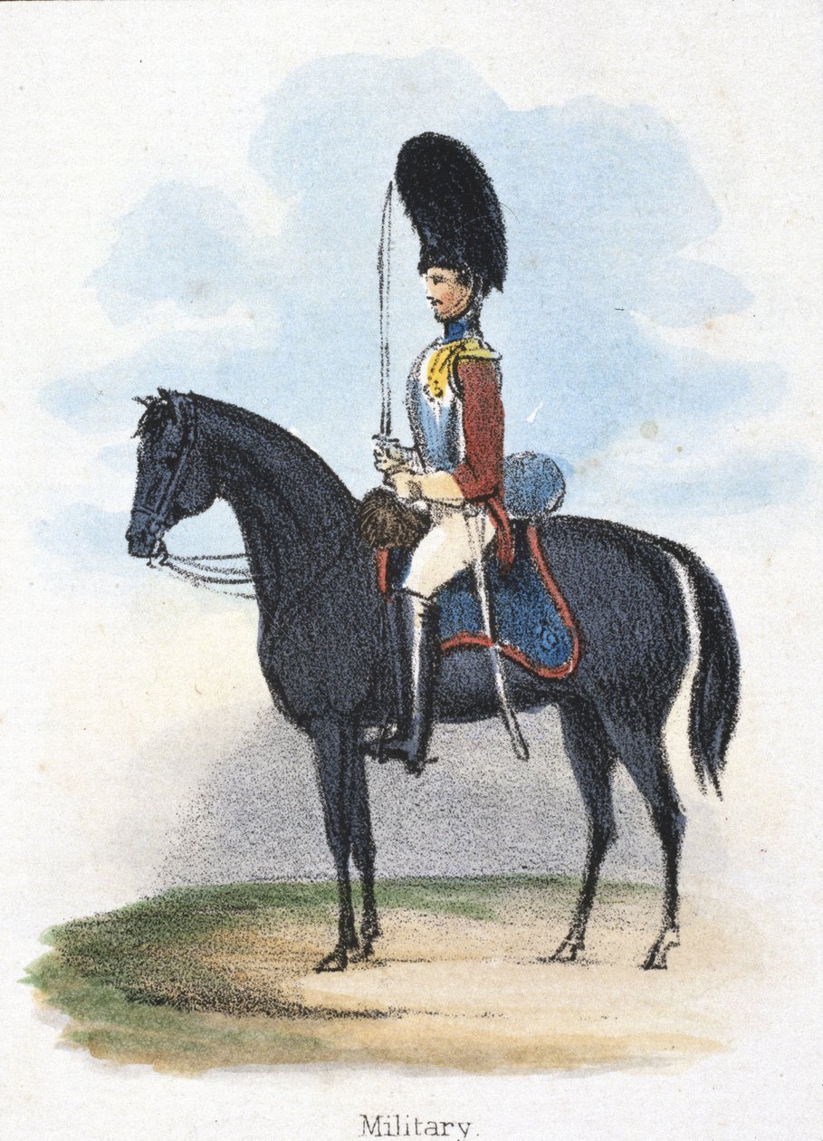 Militair, c 1845 door Frederick (attr. to) Barnard