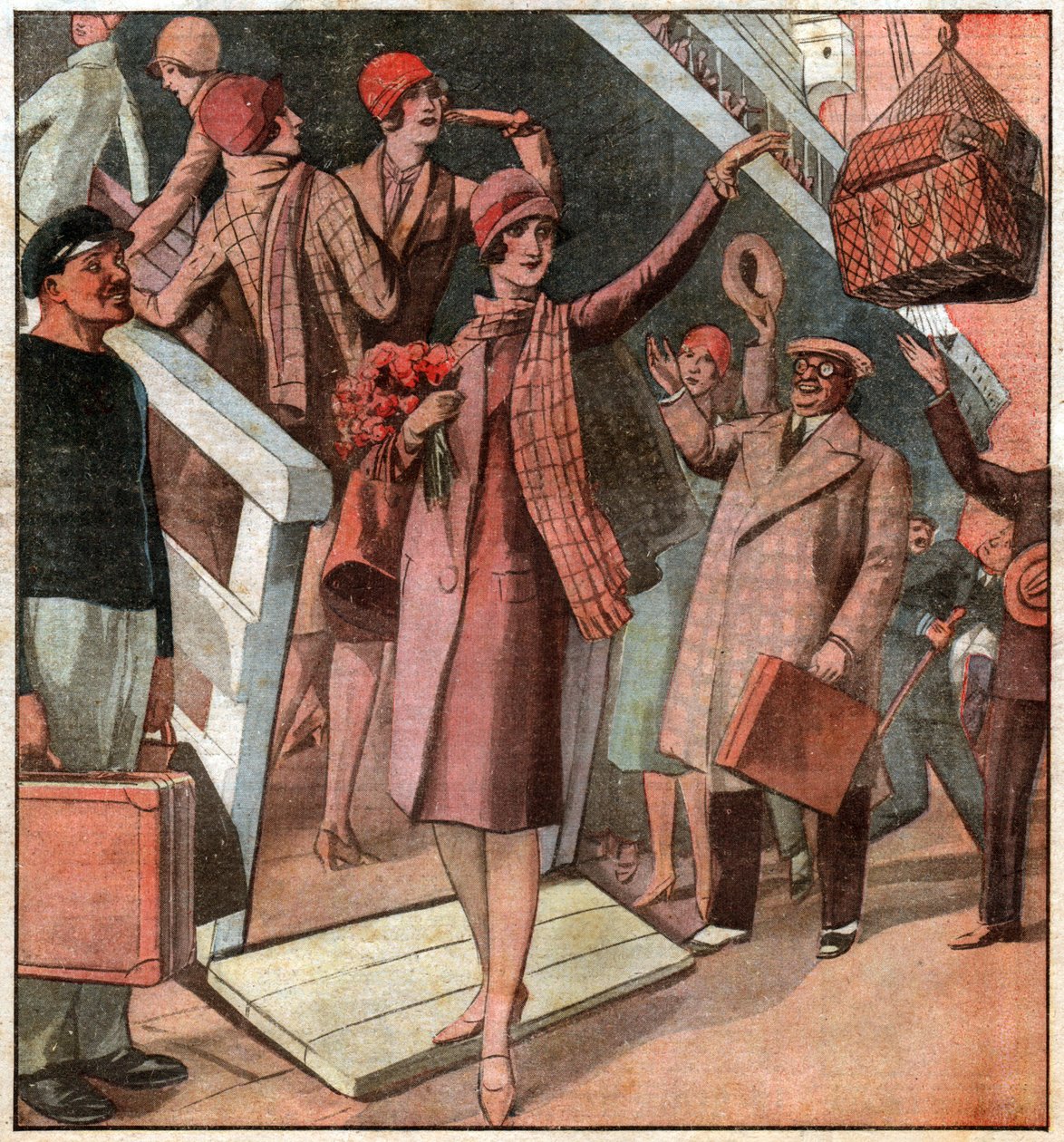 Miss Frankrijk in 1928 door Ferdinand Georg Waldmuller