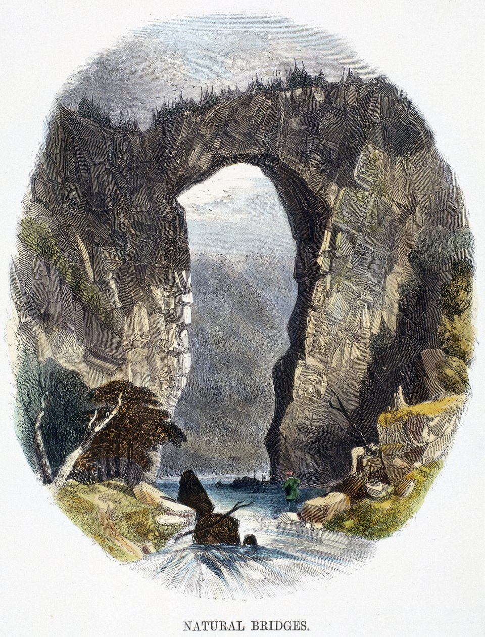 Natuurlijke bruggen door Frederick (attr. to) Barnard