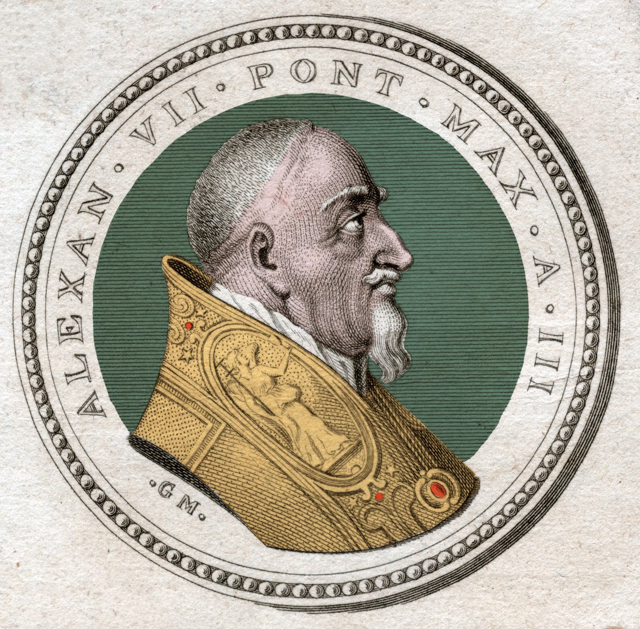 Paus Alexander VII door . .