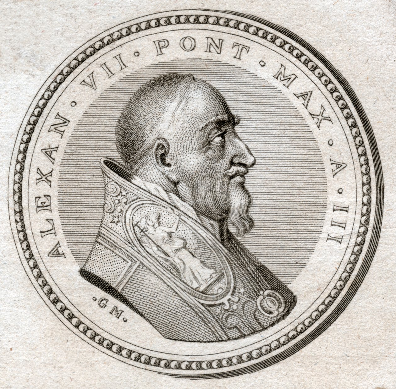 Paus Alexander VII door . .