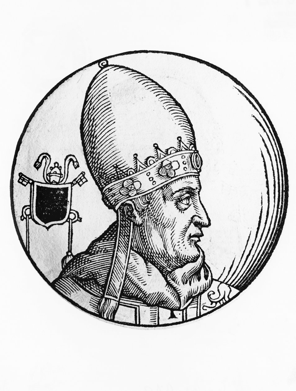 Portret van Benedictus IV (overleden 903) door William Walcutt