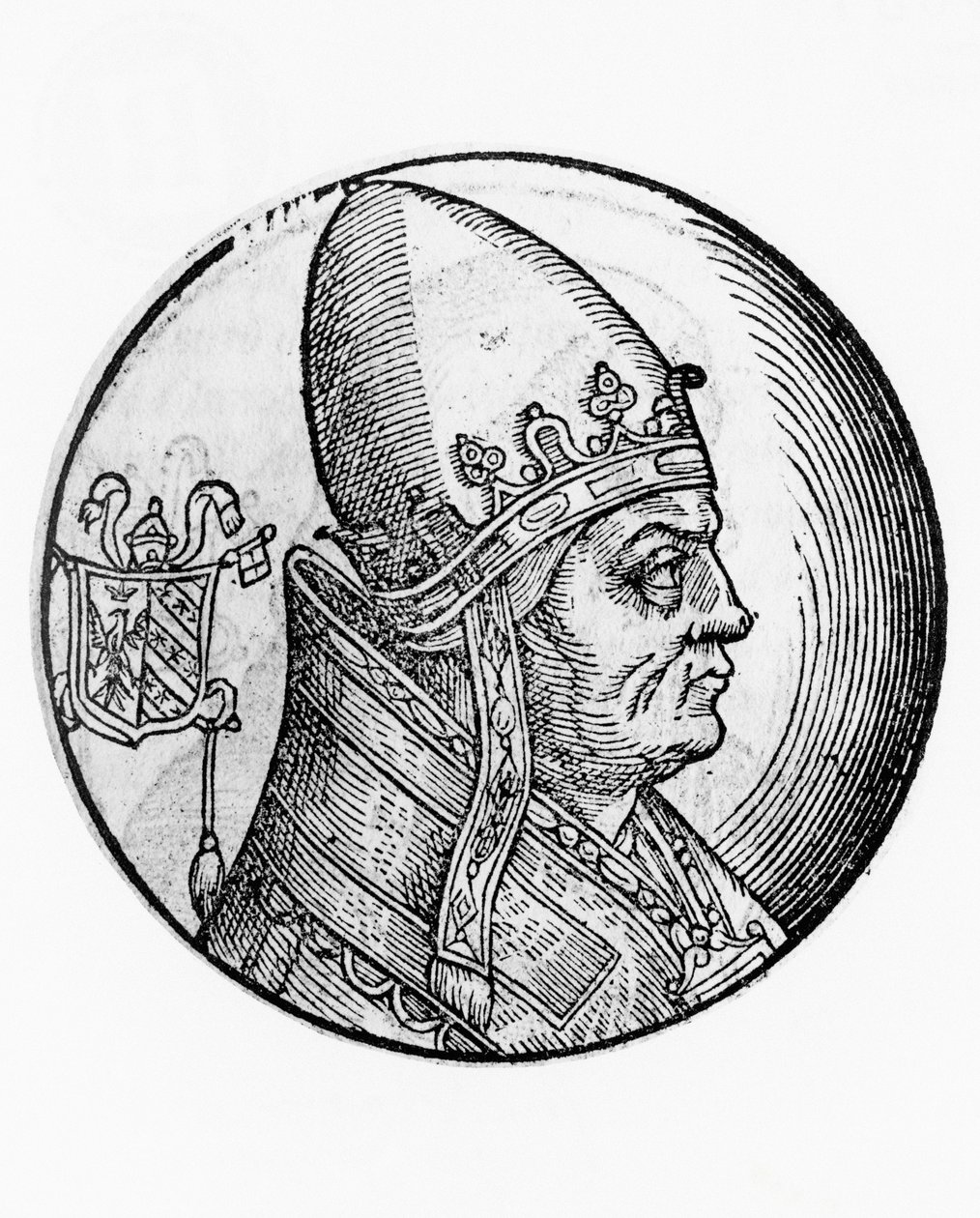 Portret van Honorius II (Lamberto Scannabecchi) door William Walcutt