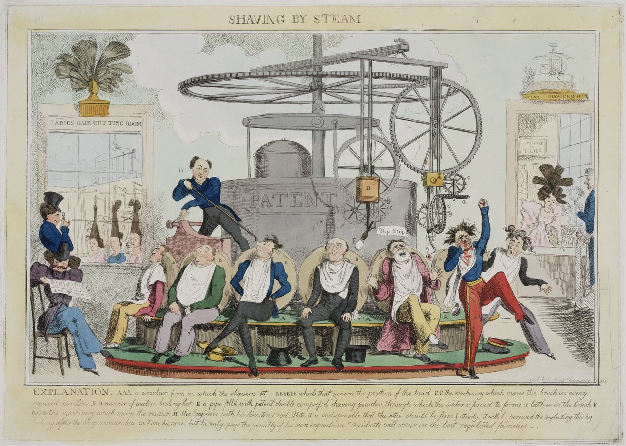 Scheren met stoom, ca. 1810 door Frederick (attr. to) Barnard