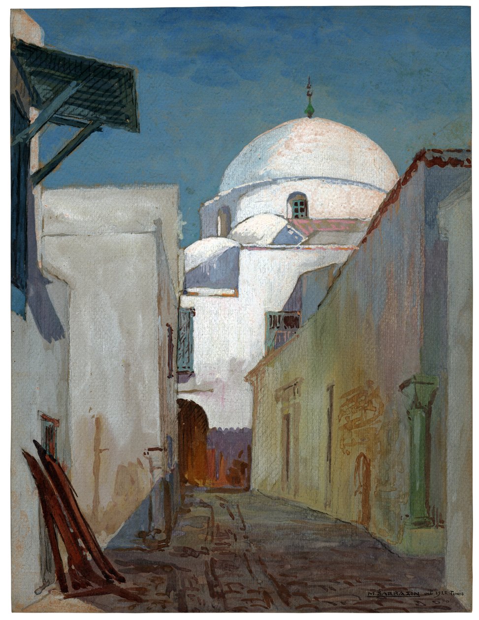 Sidi Mahrez-moskee, Tunis door . .