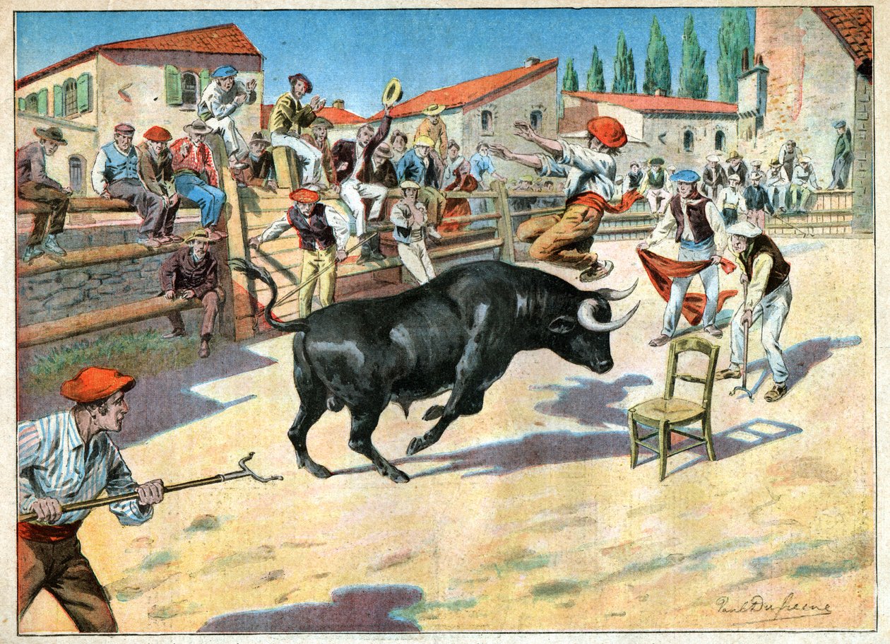 Stierenvechten in de Camargue door John Pardon