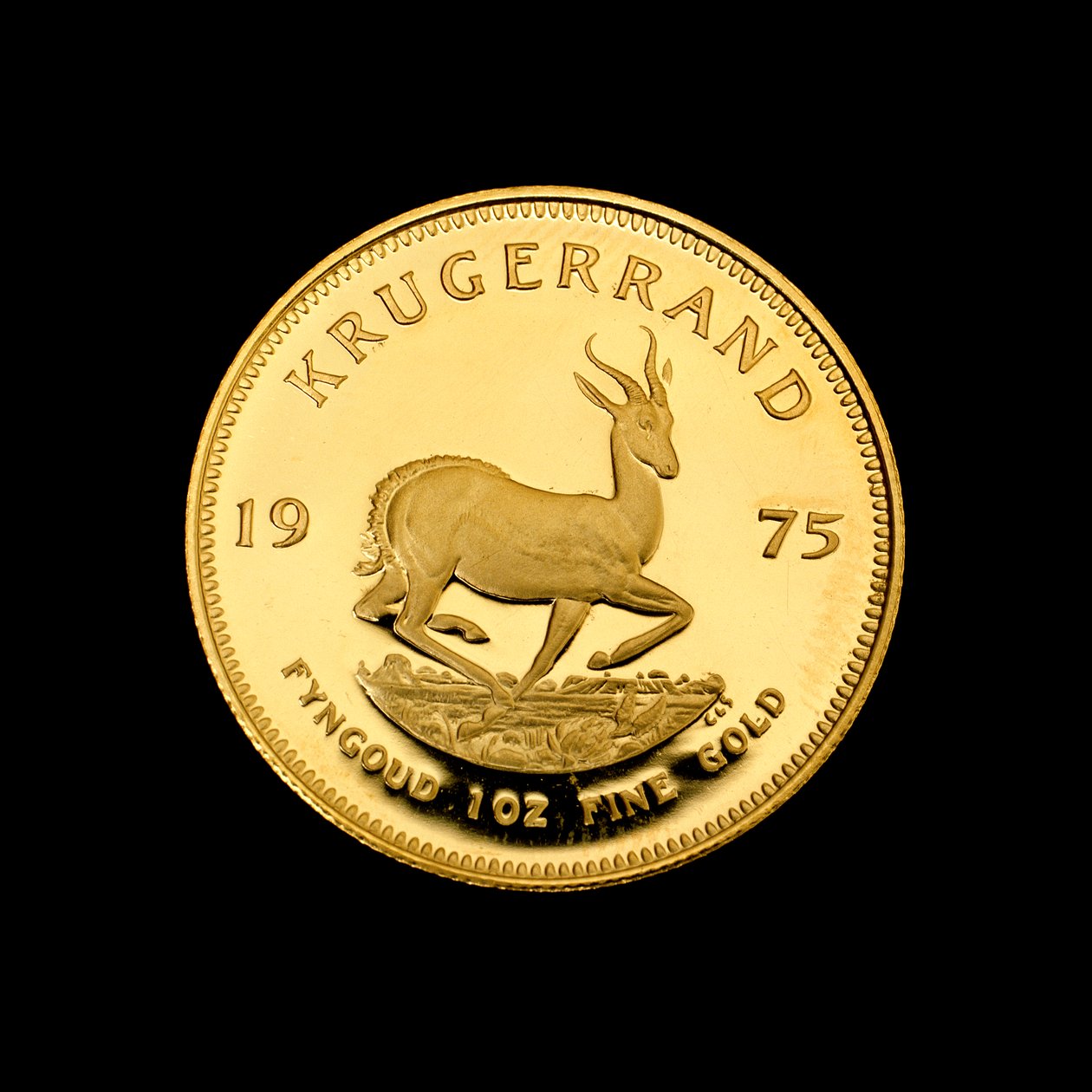 De Krugerrand - Beroemde Zuid-Afrikaanse gouden munt door Hippolyte Lalaise Devéria