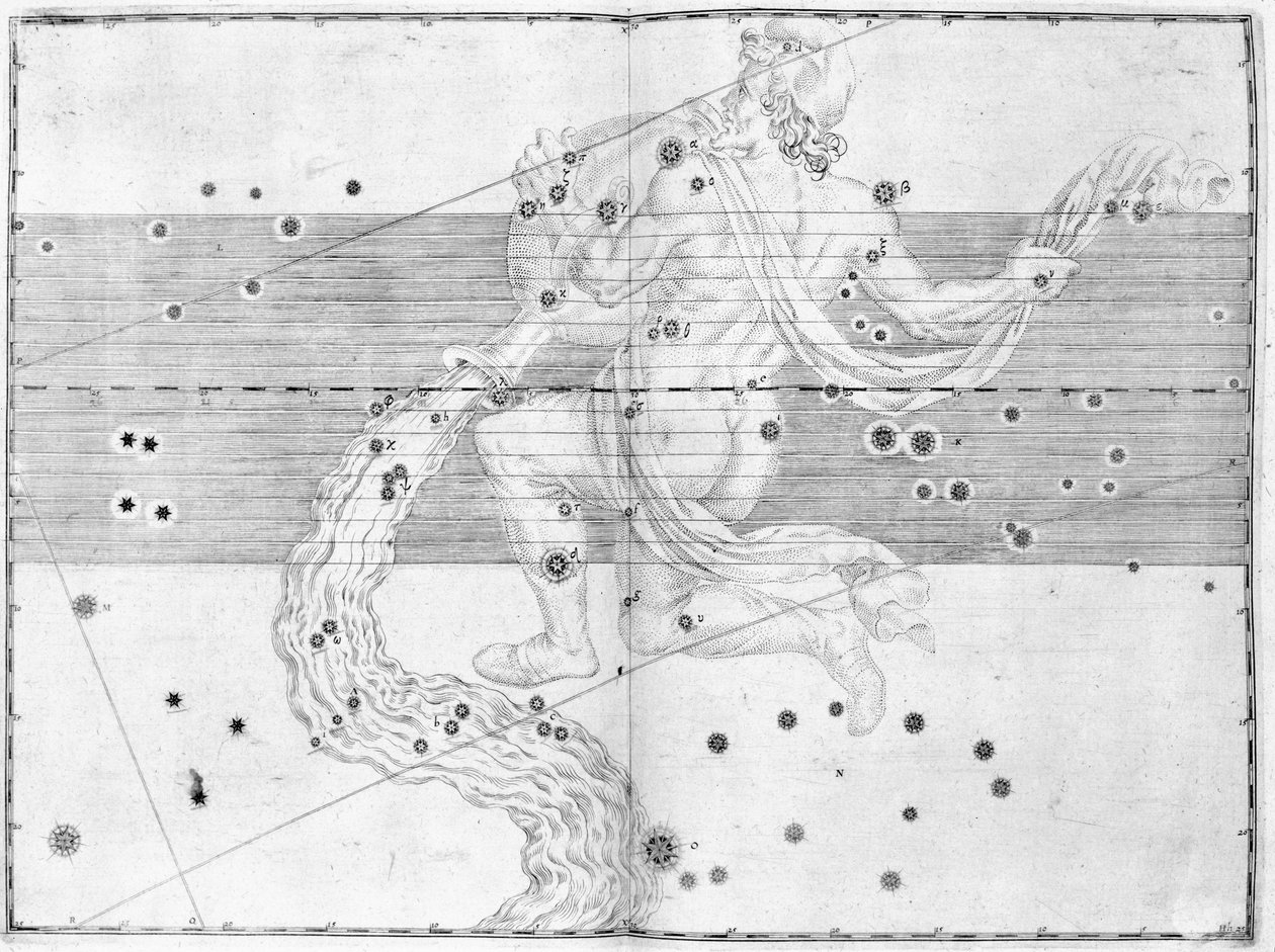 Het sterrenbeeld Waterman door Frederick (attr. to) Barnard