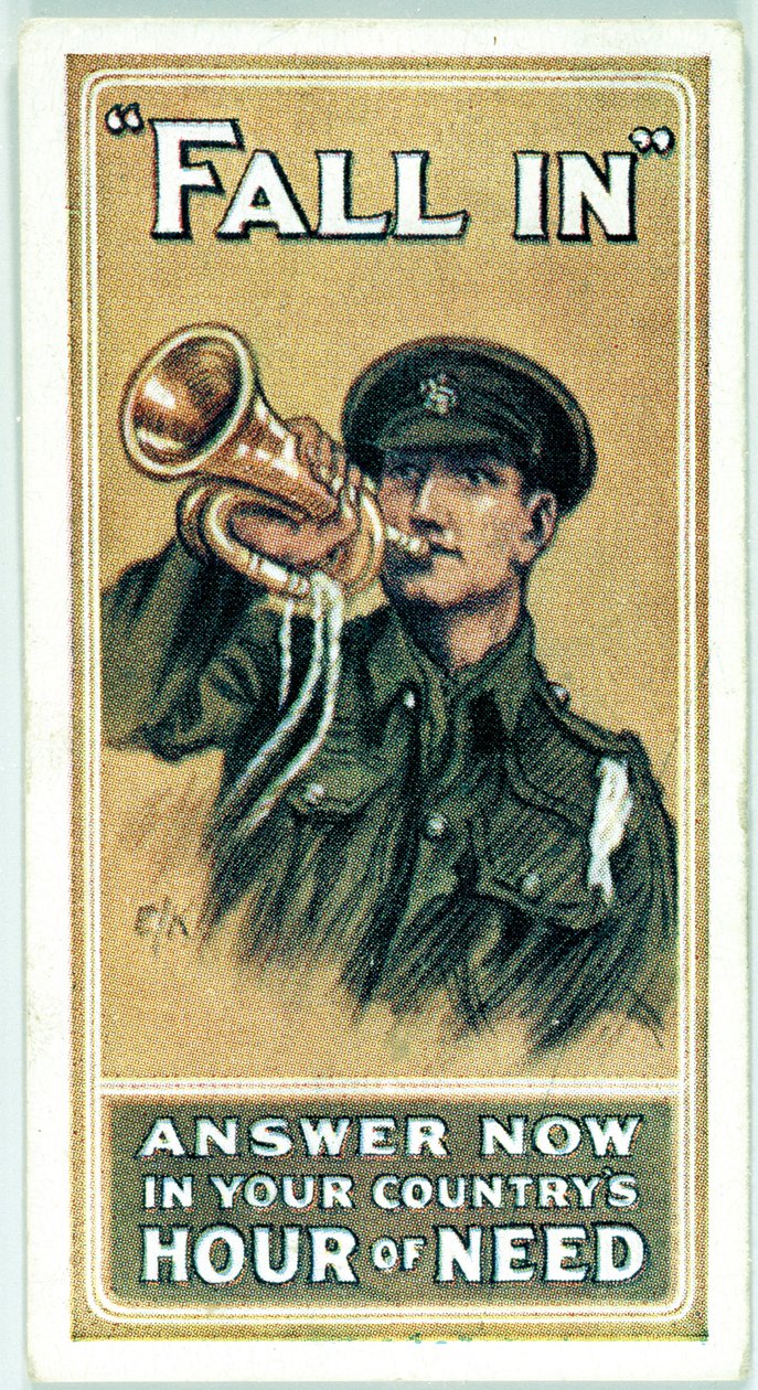 Verenigd Koninkrijk: Sigarettenkaarten - WW1 Werving door Ferdinand Georg Waldmuller
