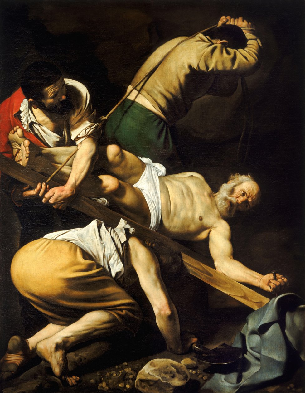 Kruisiging van Sint Petrus door Michelangelo Merisi da  Caravaggio