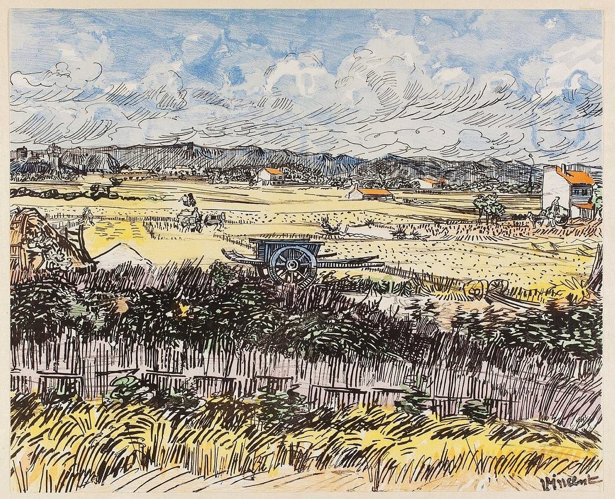 Oogst in de Provence door Vincent van Gogh