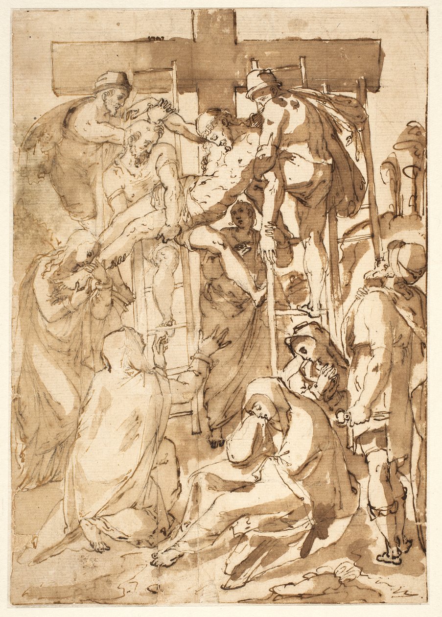 De kruisafneming door after Girolamo Muziano