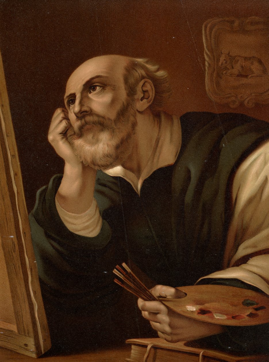 De Evangelist Lucas door after Guercino
